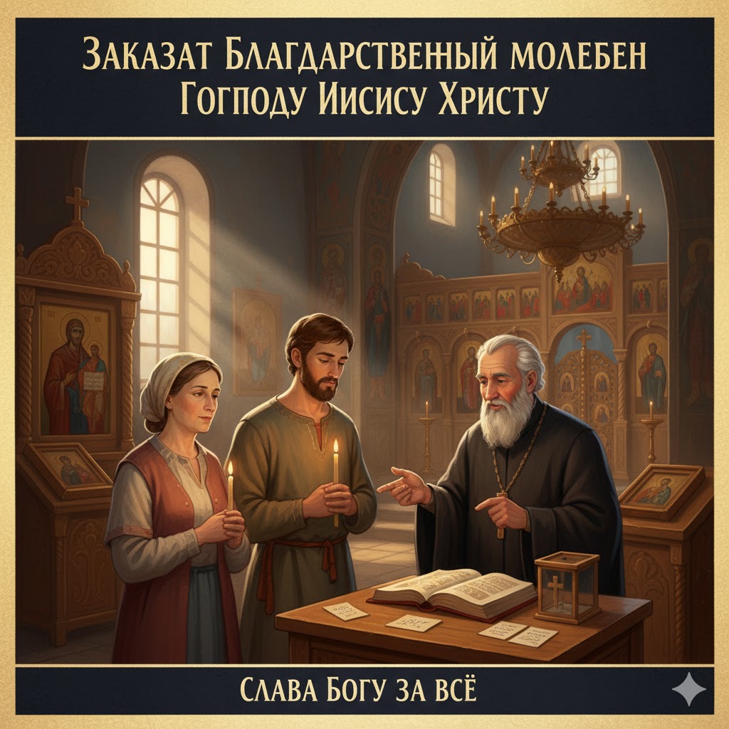 Заказать Благодарственный молебен Господу Иисусу Христу