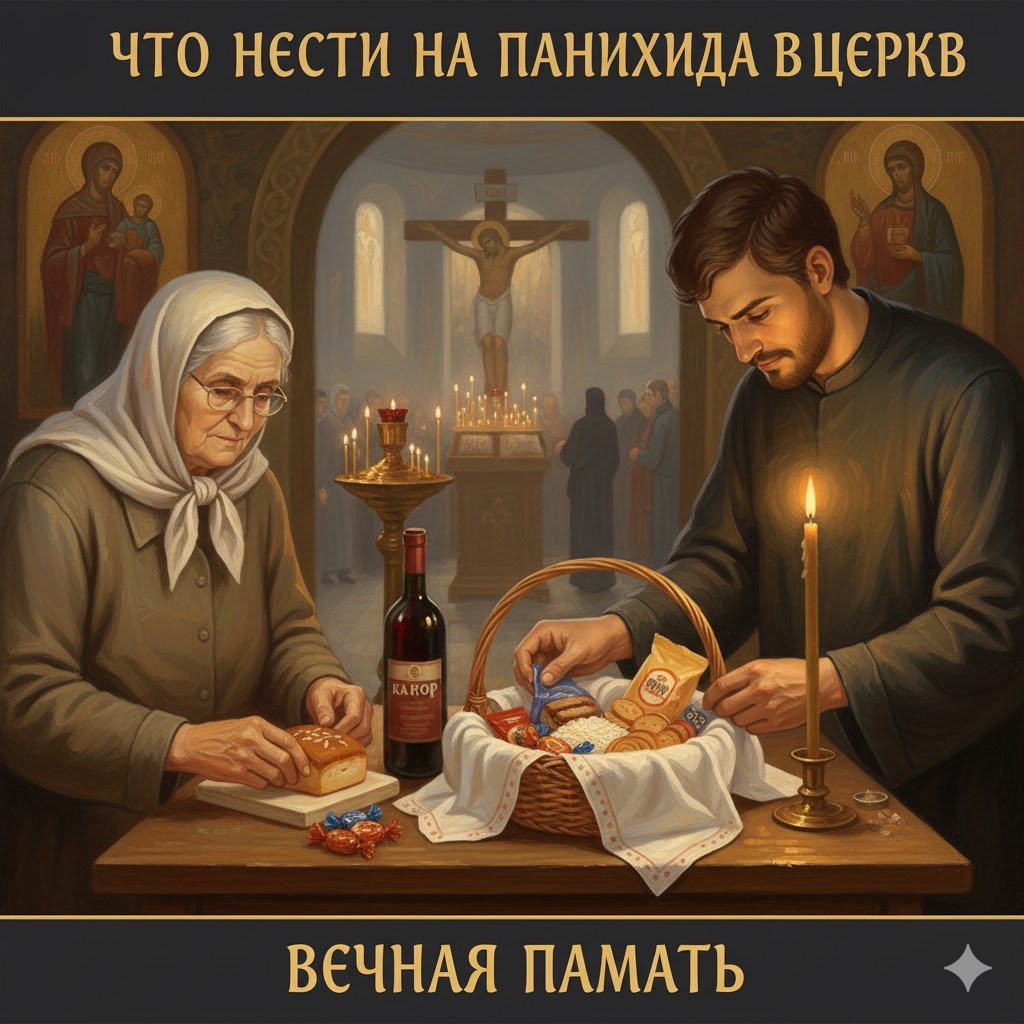 Что нести на панихиду в церковь: традиции и смысл