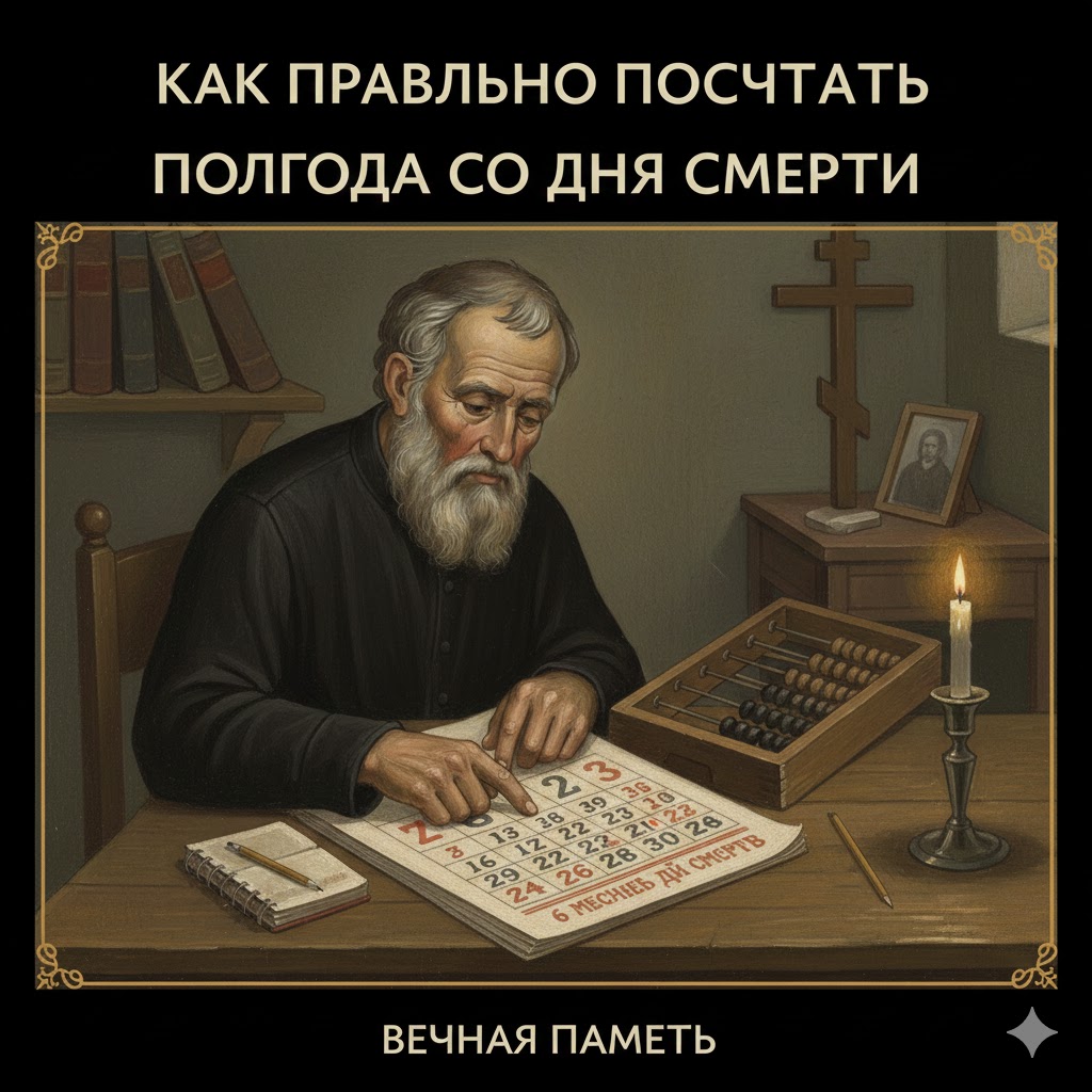 Как правильно посчитать полгода со дня смерти