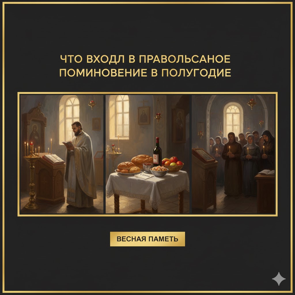 Что входит в православное поминовение в полугодие