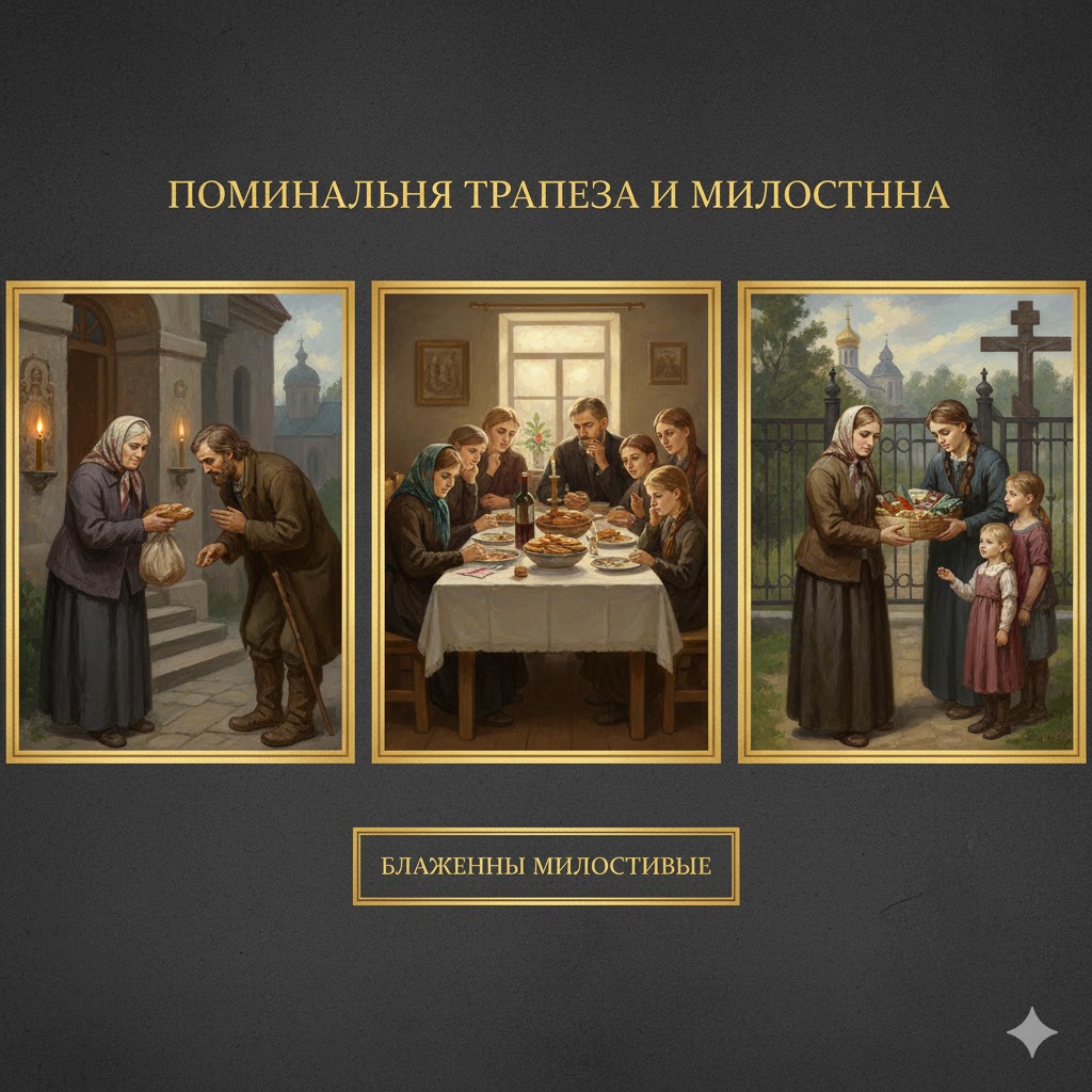 Поминальная трапеза и милостыня